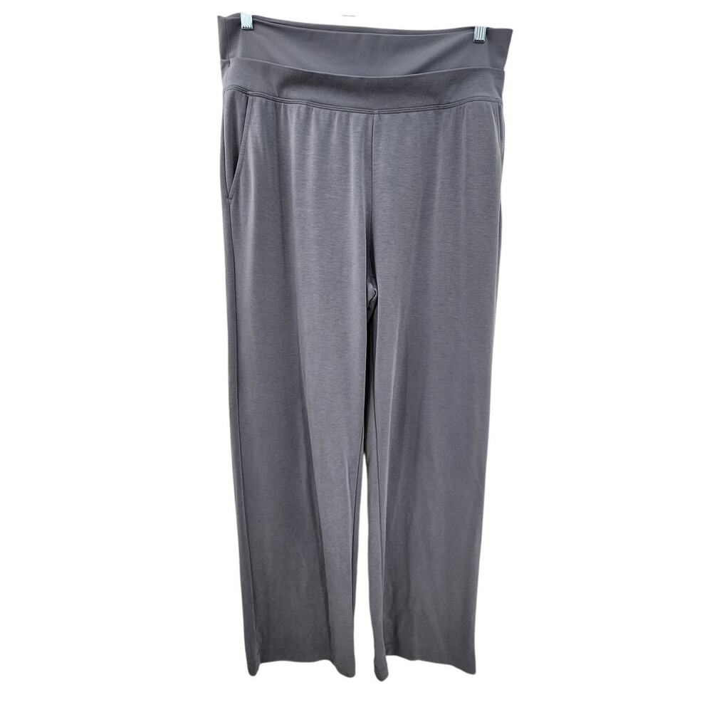 Athleta SeaSoft Wide Leg Pants XL Tall Grey